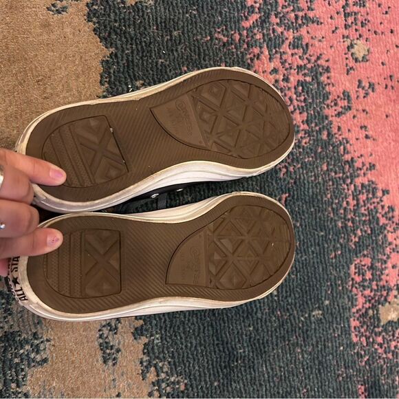 Excellent condition blue metallic converse - Picture 6 of 8